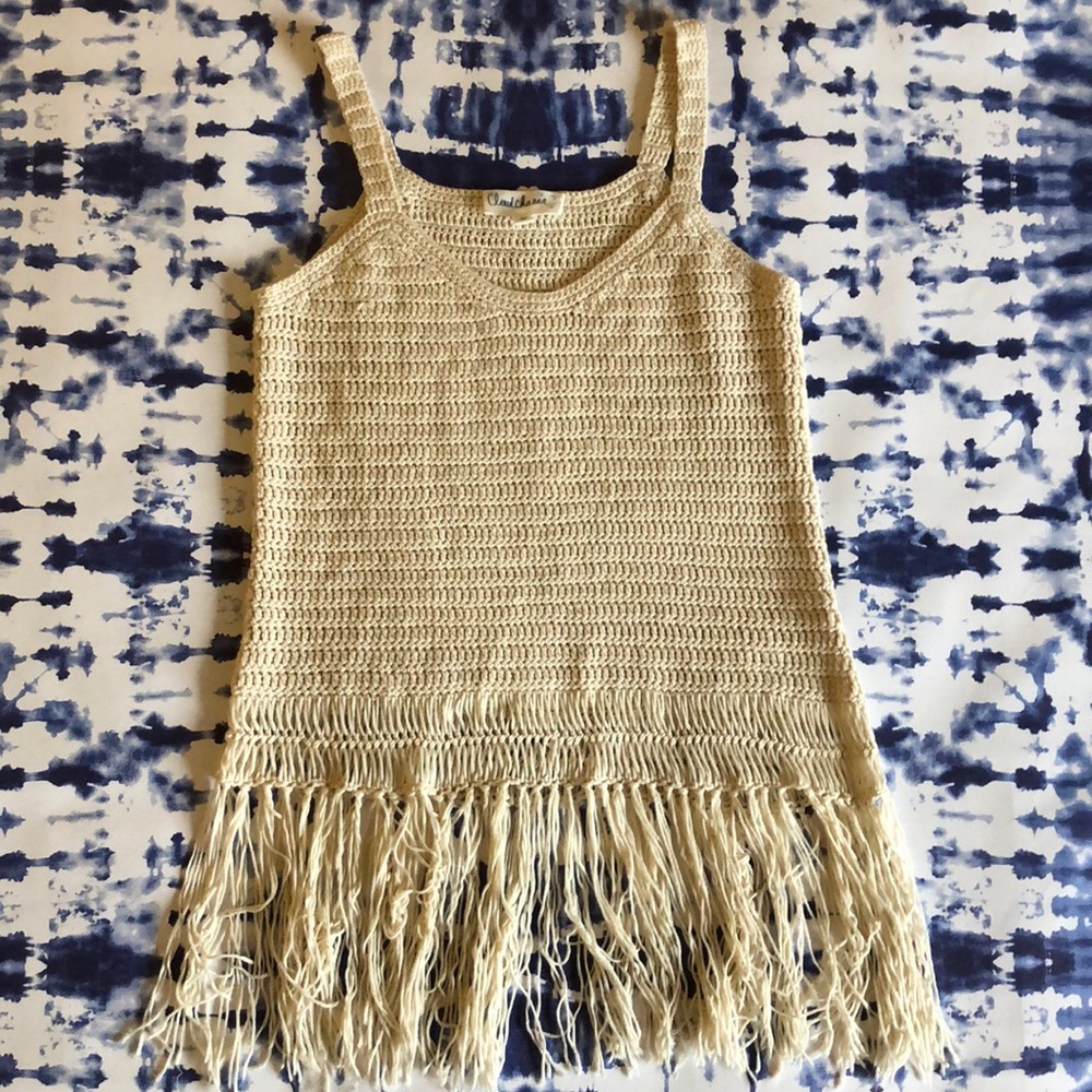 Boho fringe tank top